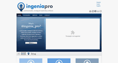 Desktop Screenshot of ingenia-pro.com