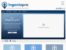 Tablet Screenshot of ingenia-pro.com